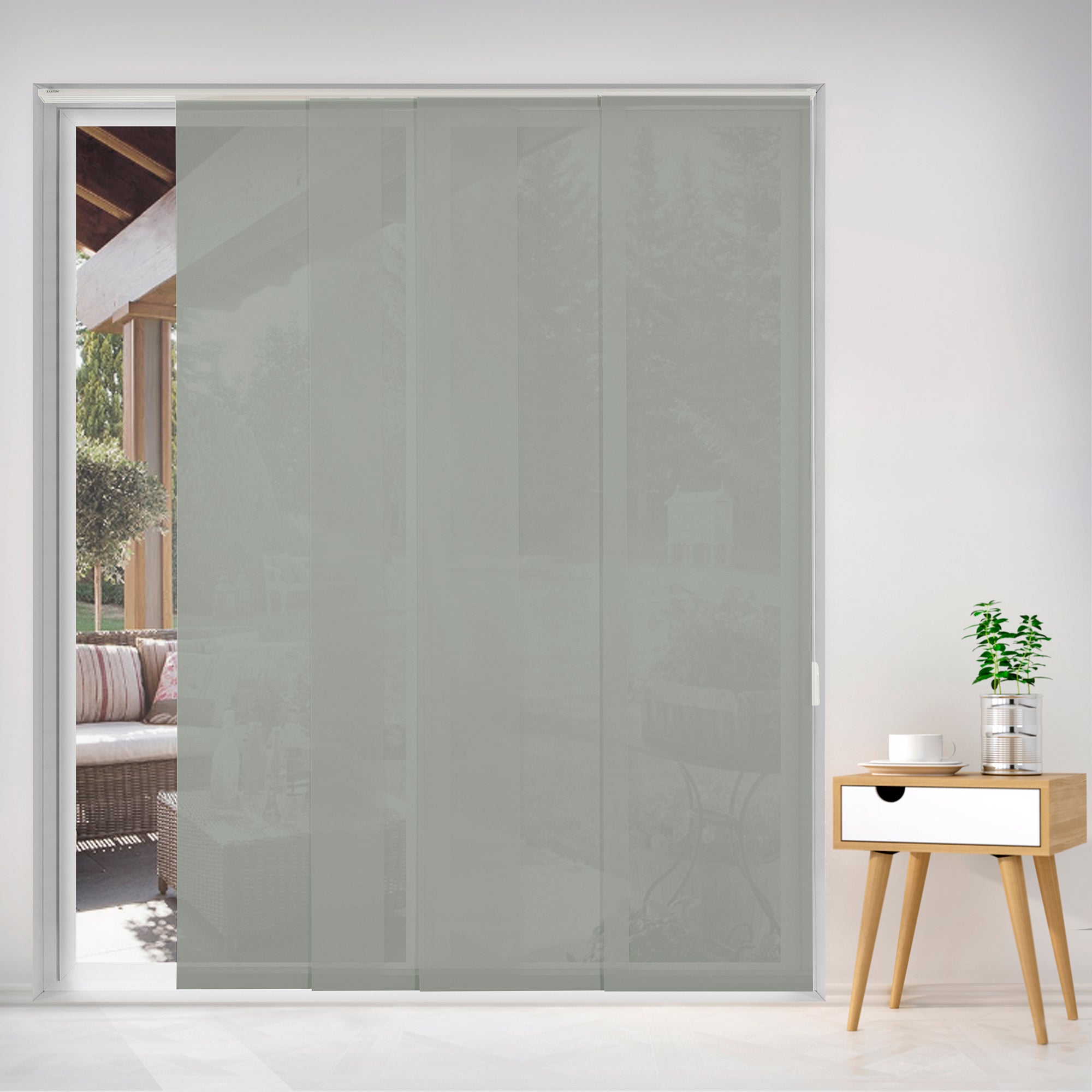panel japones translúcido classic color light grey