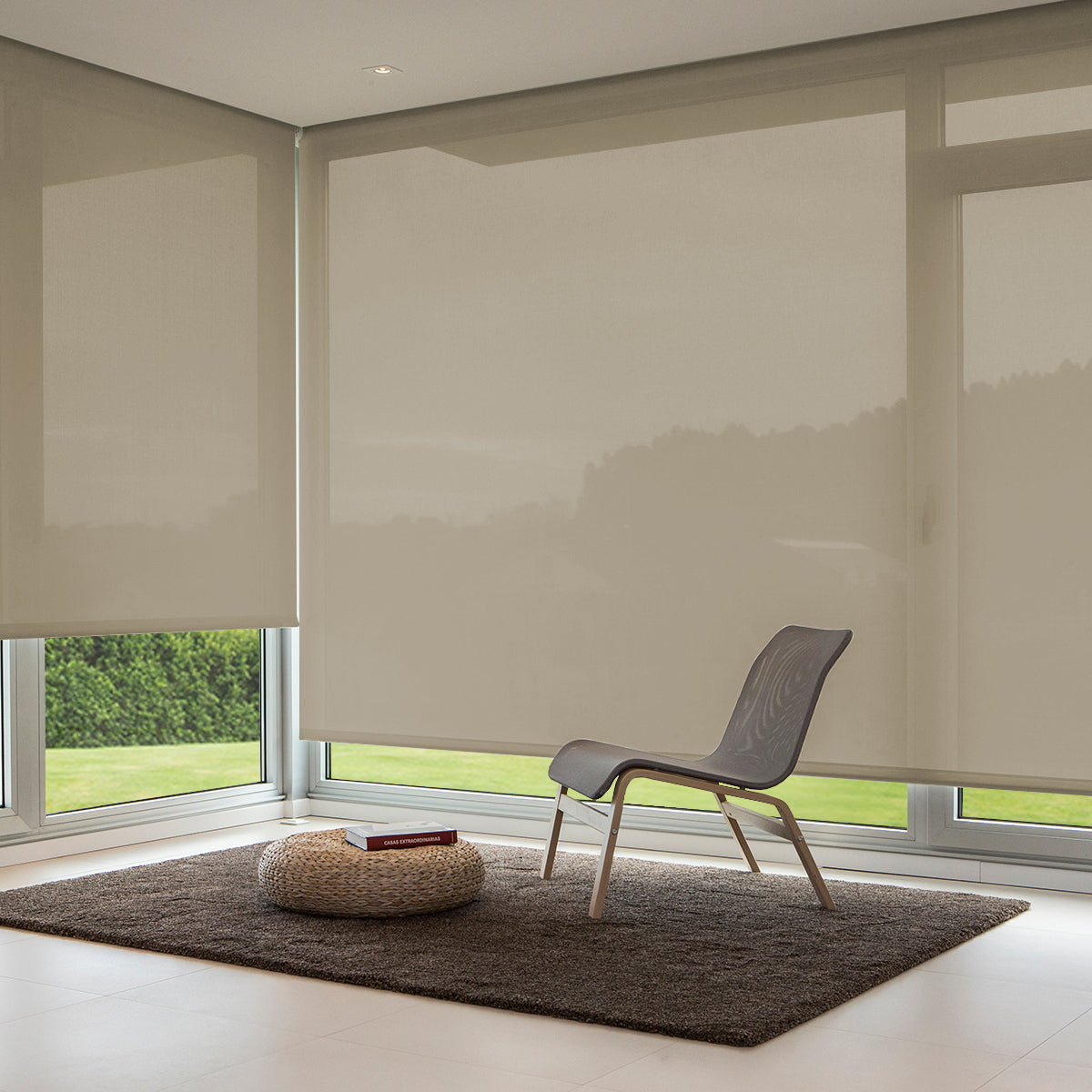 Estor Enrollable Motorizado Translúcido Light