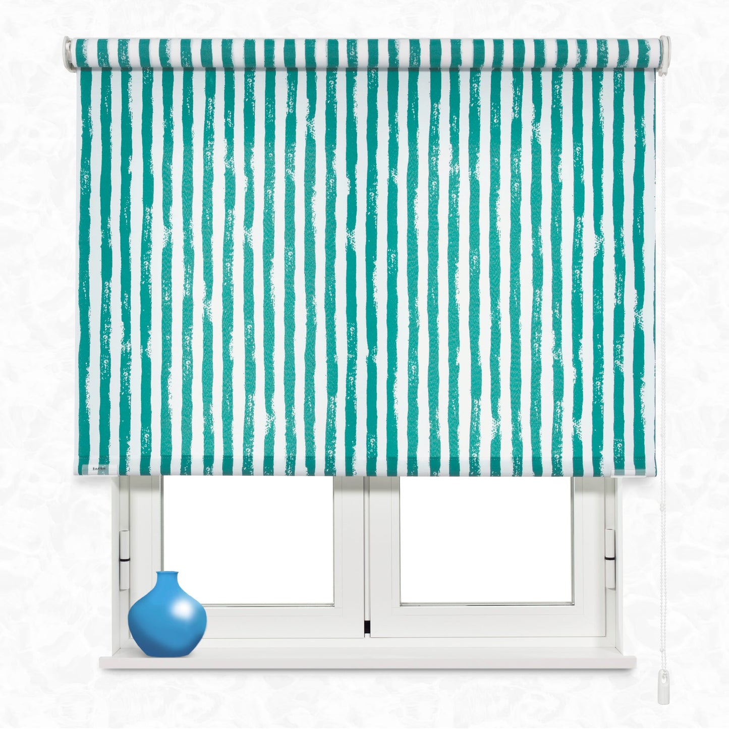 Foto enrollable Lines Turquoise