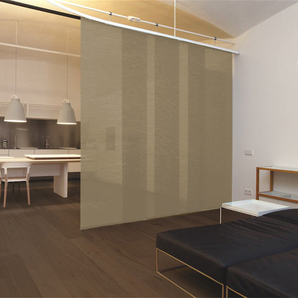 panel japonés en tejido sostenible apertura 14% color beige