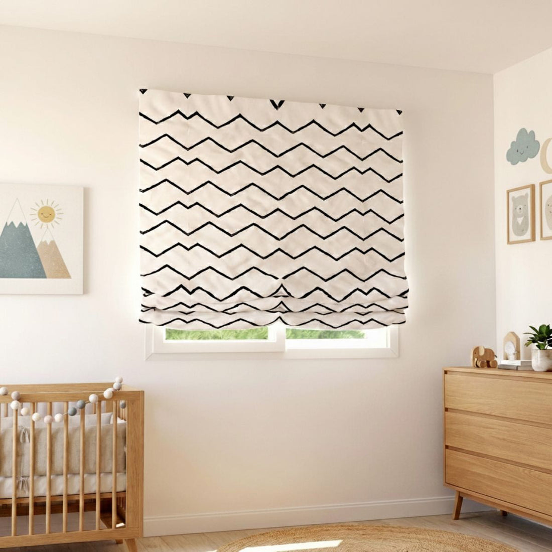 Cortinas plegables estampadas: cómo combinarlas sin recargar