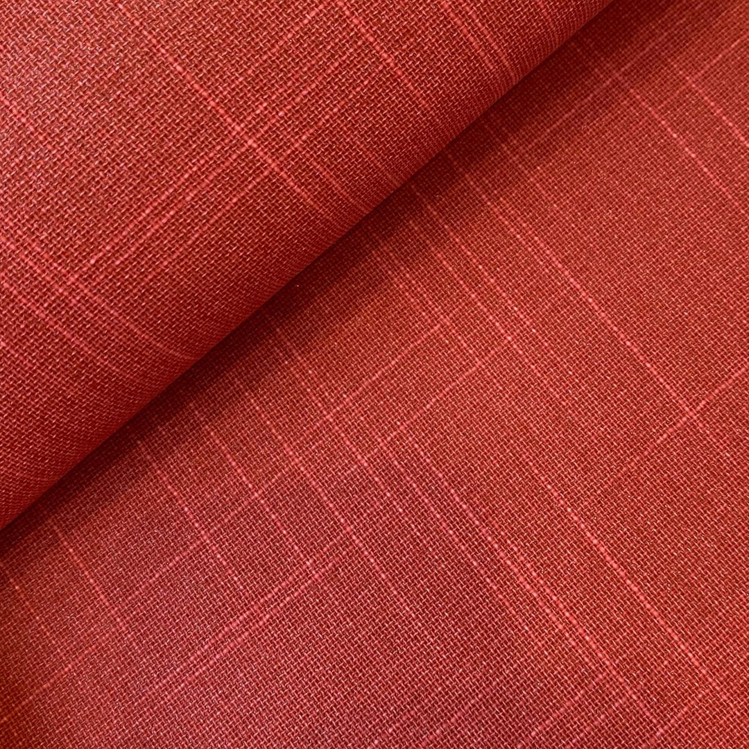 tejido shantung rojo