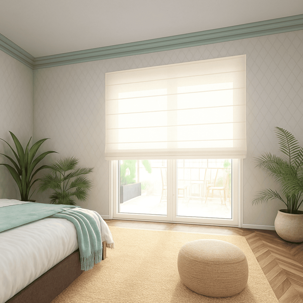 Estor Plegable Translúcido Namib Lino