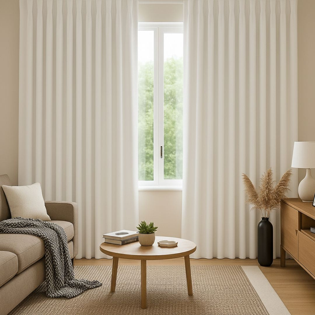 Cortina Onda Perfecta + Riel Opaca Full Moon