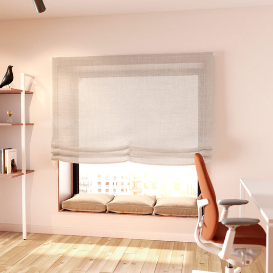 estor paqueto plegable traslúcido lino beige
