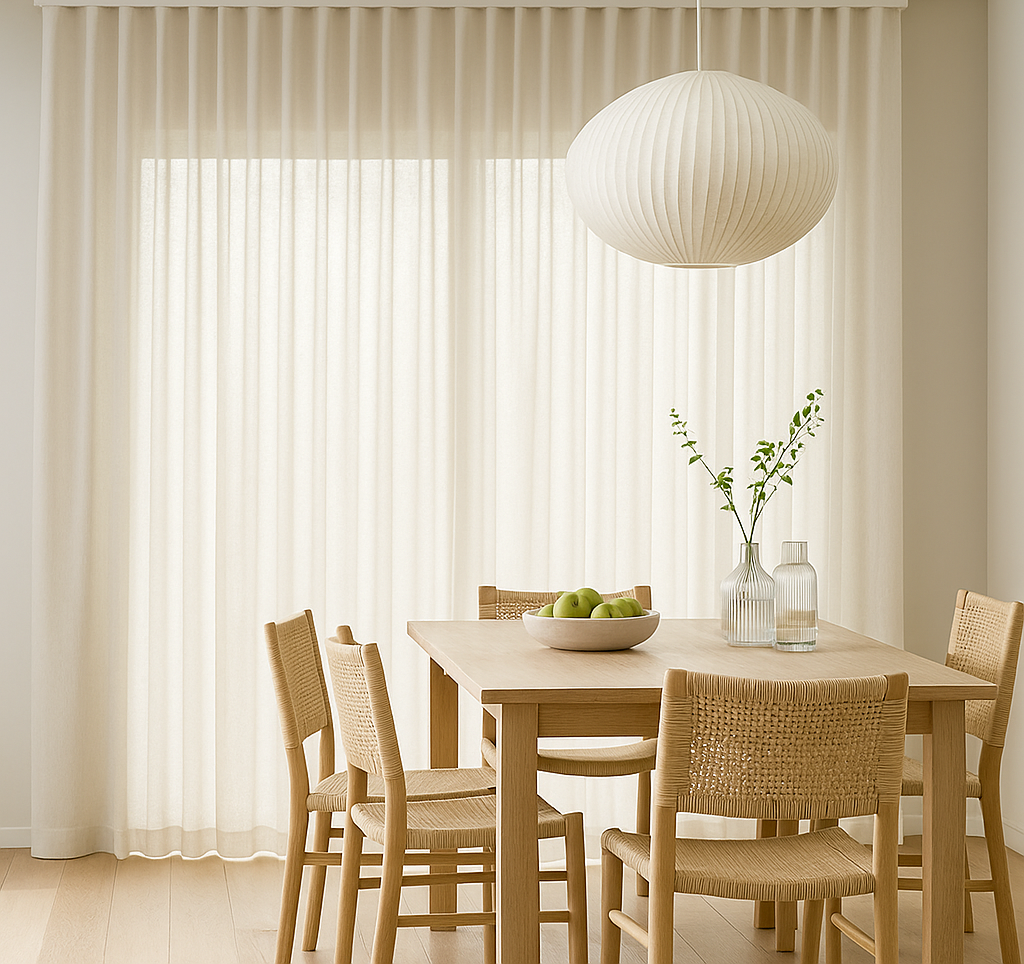 Cortina Onda Perfecta + Riel Translúcido Aspen