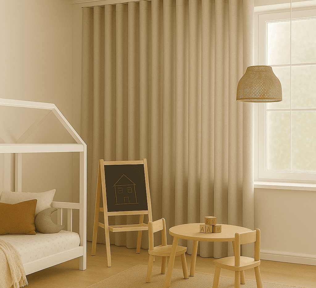 Cortina Onda Perfecta + Riel Translúcido Karakum