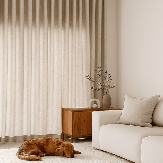 Cortina Tradicional Onda Perfecta Rustica Beige