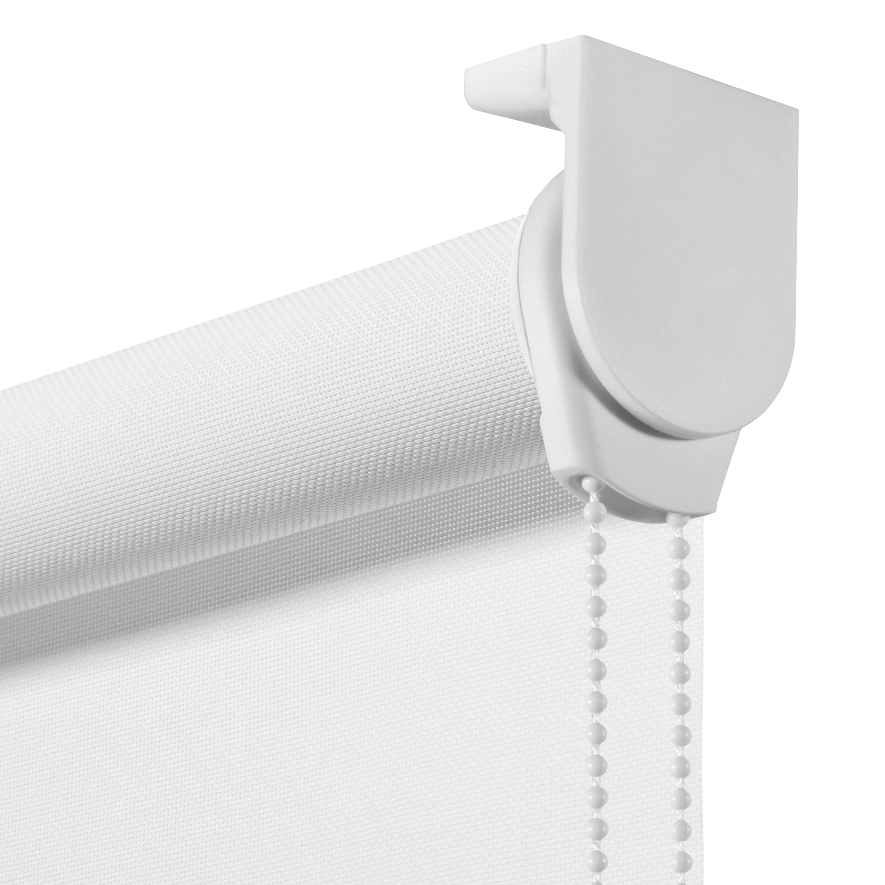 Detalle de mecanismo en estor enrollable screen 1% blanco
