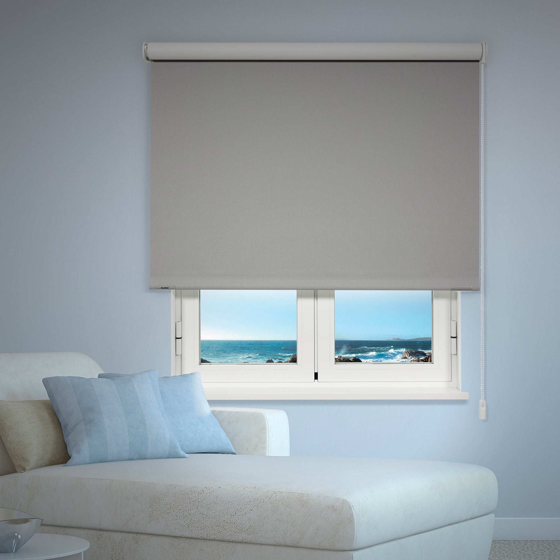 Foto ambiente Enrollable a medida Style Black Out Light Grey